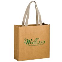 TIDAL WAVE - WASHABLE KRAFT PAPER TOTE BAG WITH WEB HANDLE