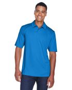 North End Sport Red Men's Recycled Polyester Performance Piqué Polo